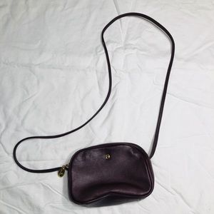Etienne Aigner dark brown leather cross body